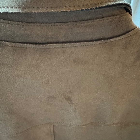 T Tahari Brown Faux Suede Jacket (new) - Picture 7 of 9
